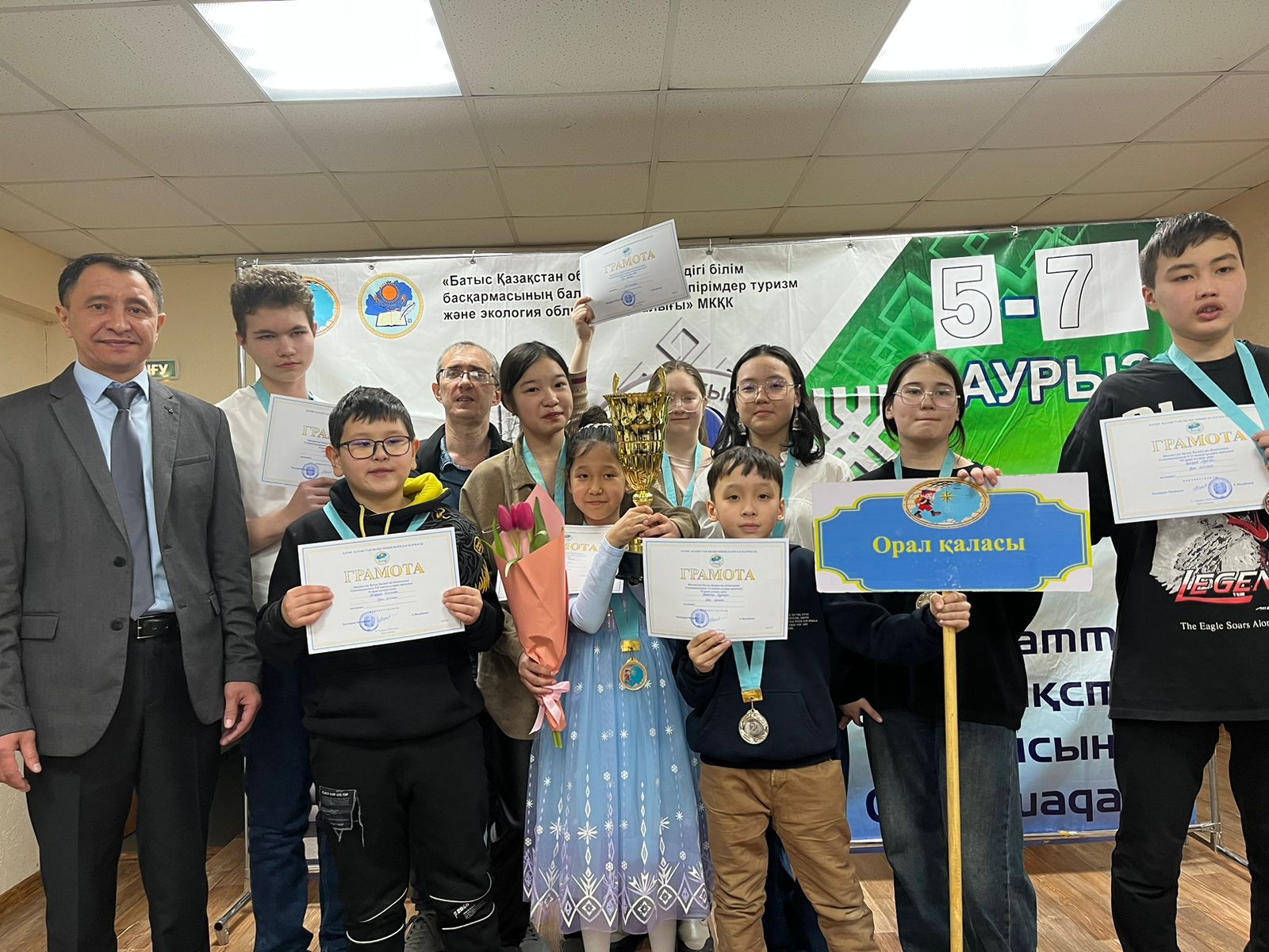 Информация об итогах  Олимпиады по шахматам Западно-Казахстанской области