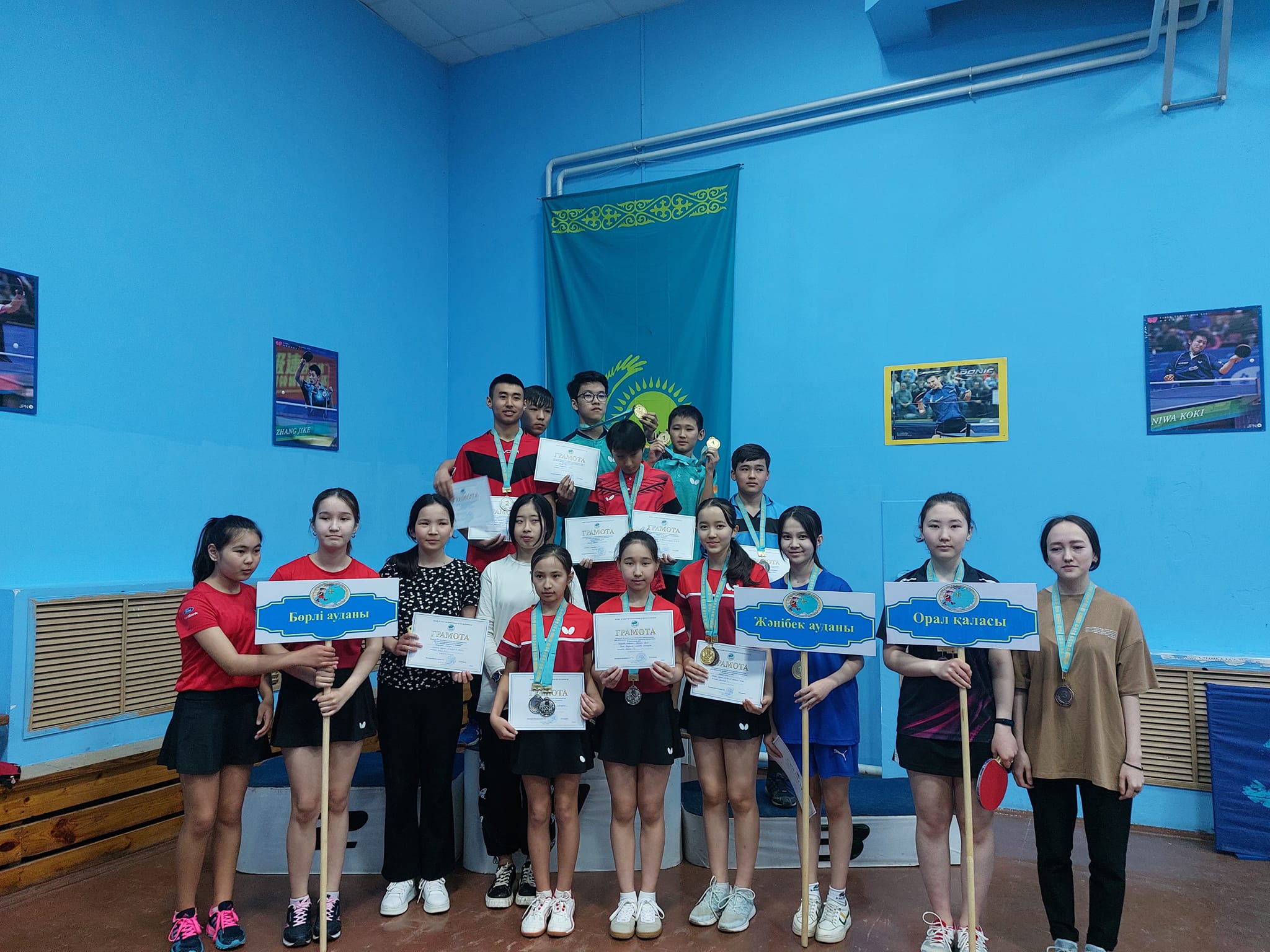 ???Поздравляем победителей областного этапа ХІ летней Гимназиады школьников по настольному теннису.